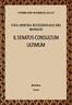 Una misura eccezionale dei Romani, Il senatus-consultum ultimum :  (studio di storia e di diritto pubblico romano)