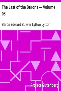 The Last of the Barons — Volume 03