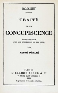 Traité de la concupiscence