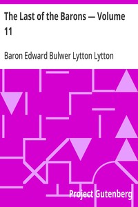 The Last of the Barons — Volume 11