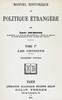 Manuel historique de politique étrangère, tome Ier [de 4] :  les origines