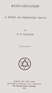 Reincarnation :  A study of forgotten truth