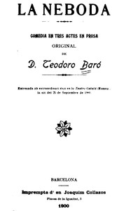 La neboda :  Comedia en tres actes en prosa