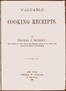 Valuable cooking receipts