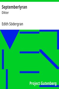 Septemberlyran :  Dikter