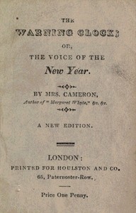 The warning clock :  or, The voice of the new year