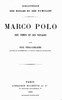 Marco Polo :  son temps et ses voyages