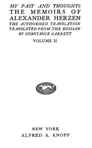 My past and thoughts, vol. 2 (of 6) :  The memoirs of Alexander Herzen