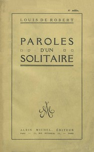 Paroles d'un solitaire