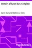 Memoirs of Aaron Burr, Complete