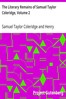 The Literary Remains of Samuel Taylor Coleridge, Volume 2