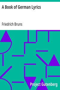 A Book of German Lyrics