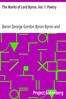 The Works of Lord Byron, Vol. 1. Poetry
