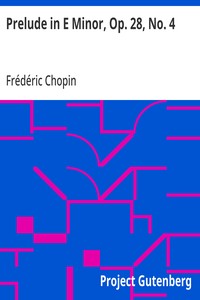 Prelude in E Minor, Op. 28, No. 4