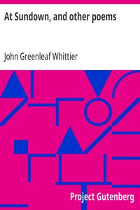 At Sundown, and other poems