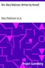 Mrs. Mary Robinson, Written by Herself,