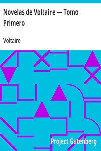 Novelas de Voltaire — Tomo Primero